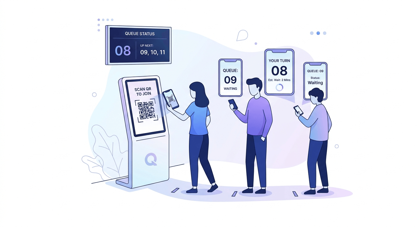 Queue Management System illustration