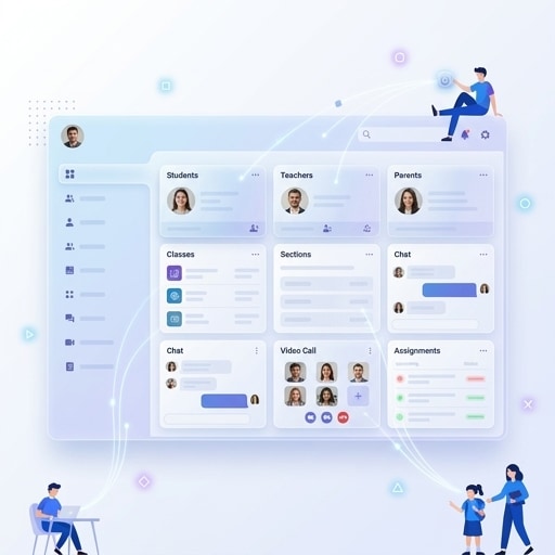 School Management System illustration